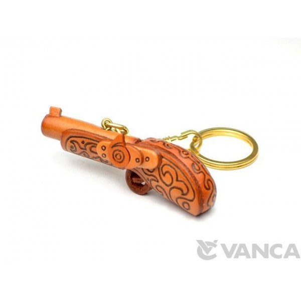 Classical Gun Leather Keychain(L)
