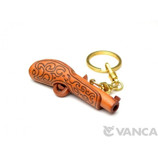 Classical Gun Leather Keychain(L)