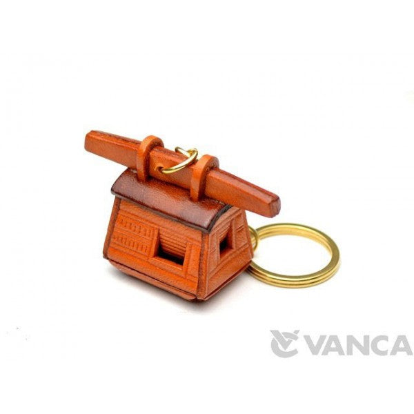 Japanese Palanquin Leather Keychain(L)