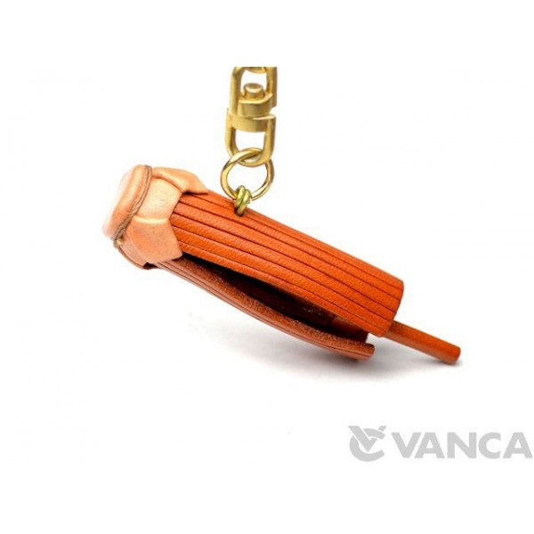 Japanese Old Fashioned Umbrella Leather Keychain(L)