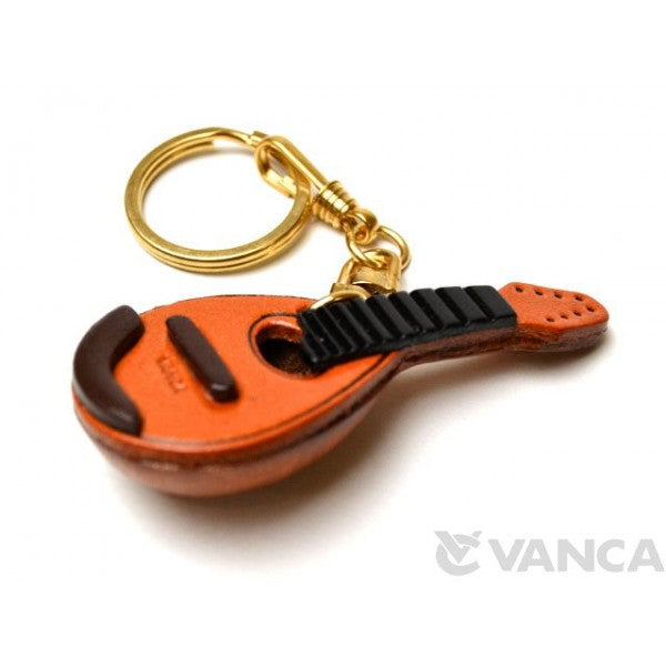 Mandolin Leather Keychain(L)