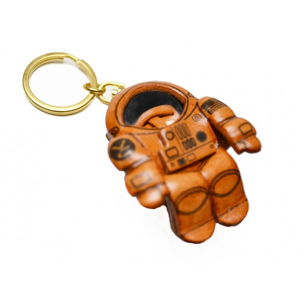 Genuine 3D Leather Astronaut Leather Keychain(L) is made by skillful craftsmen