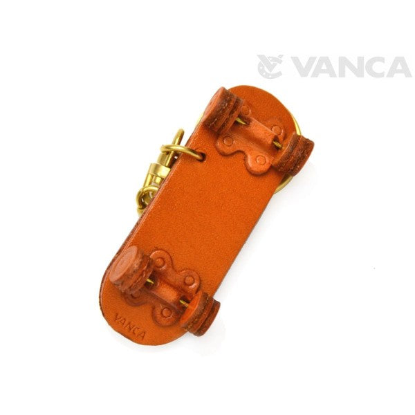 Skate Board Leather Keychain(L)