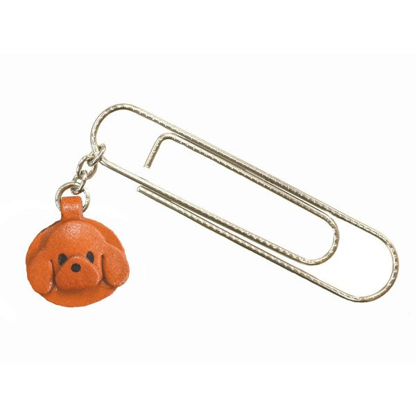 Toy poodle Dog Leather Charm/Paper Clip