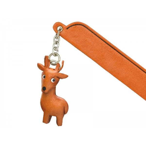 Deer Leather Charm Bookmarker