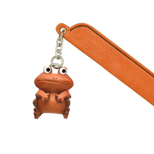 Frog Leather Charm Bookmarker
