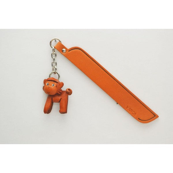 Monkey Leather Charm Bookmarker