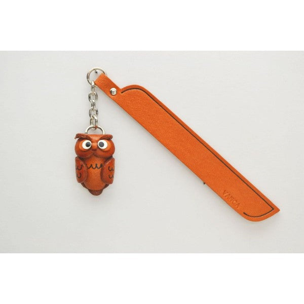 Owl Leather Charm Bookmarker