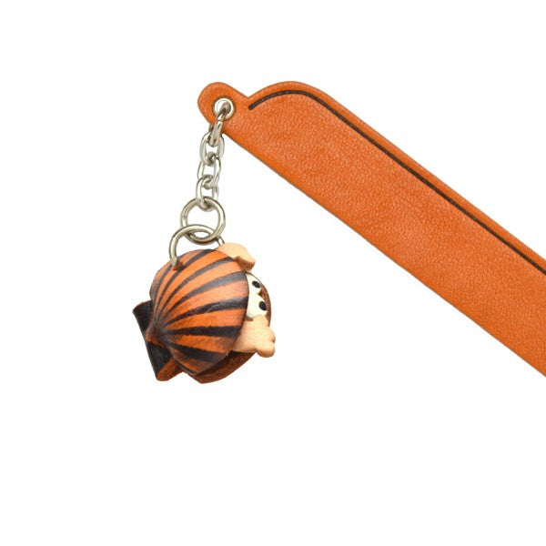 Scallop Leather Charm Bookmarker