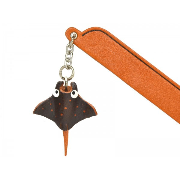 Manta ray Leather Charm Bookmarker