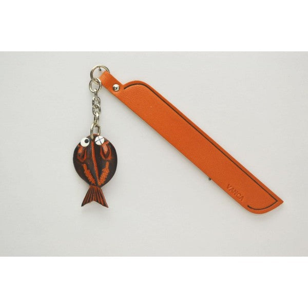 Dried Fish Leather Charm Bookmarker