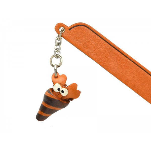 Hermit Crab Leather Charm Bookmarker