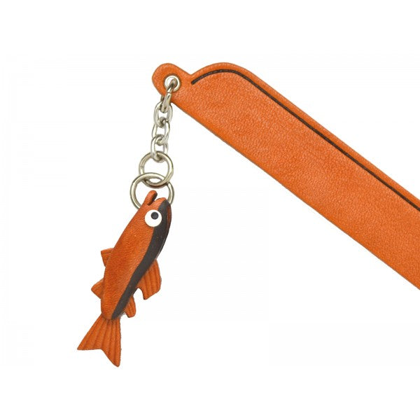 Ryukyu sweetfish Leather Charm Bookmarker