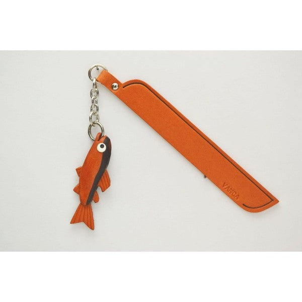 Ryukyu sweetfish Leather Charm Bookmarker