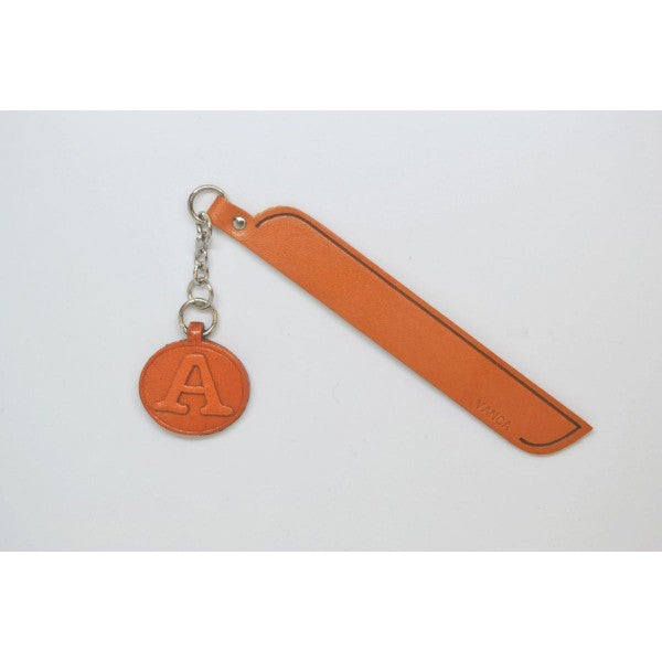 A Leather Alphabet Charm Bookmarker