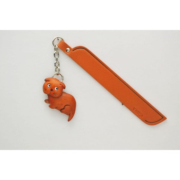 Scottish fold Leather Charm Bookmarker