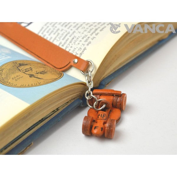 Formula-1 Leather Charm Bookmarker