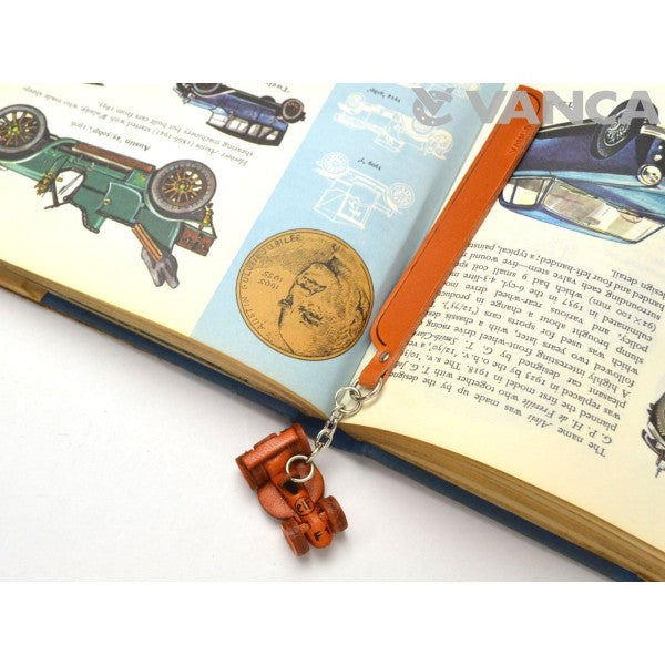 Formula-1 Leather Charm Bookmarker