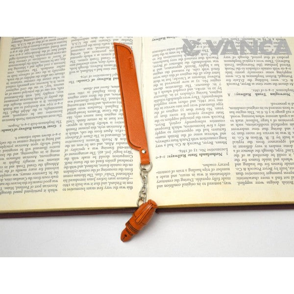 Fountain pen Leather Charm Bookmarker