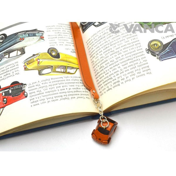 Minicar Leather Charm Bookmarker