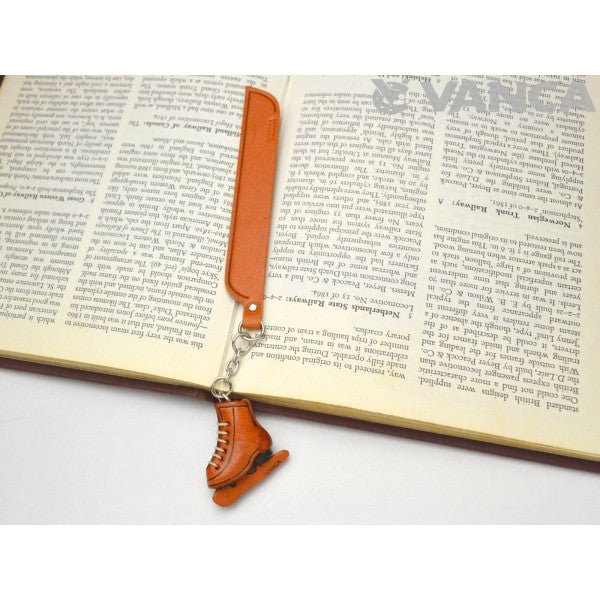Skate shoe Leather Charm Bookmarker