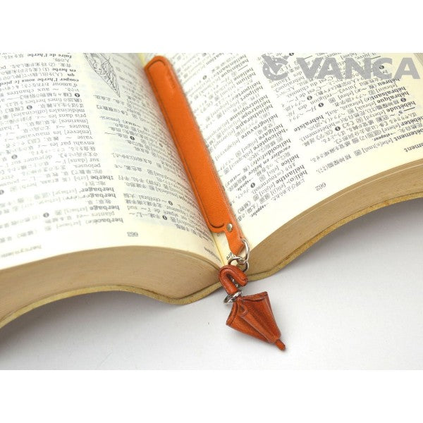 Umbrella Leather Charm Bookmarker