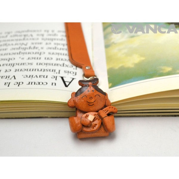Benten God Leather Charm Bookmarker