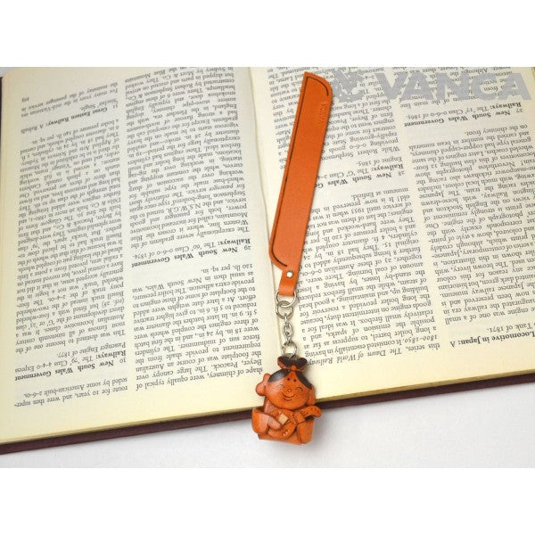 Benten God Leather Charm Bookmarker