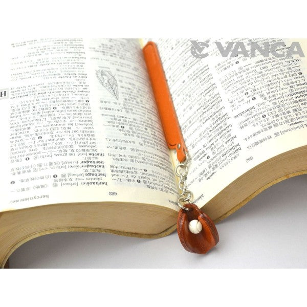 First mitt Leather Charm Bookmarker