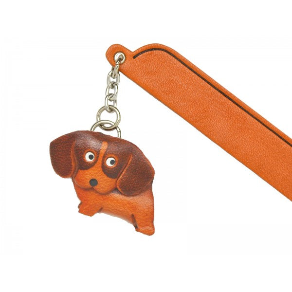 Beagle Leather dog Charm Bookmarker