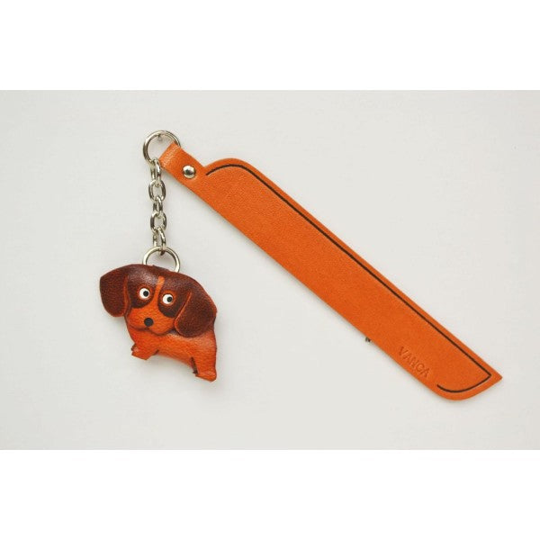 Beagle Leather dog Charm Bookmarker
