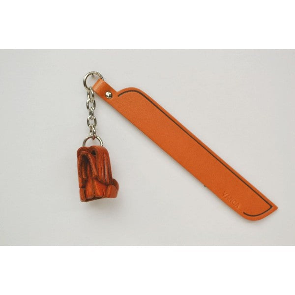 Bearded collie Leather dog Charm Bookmarker