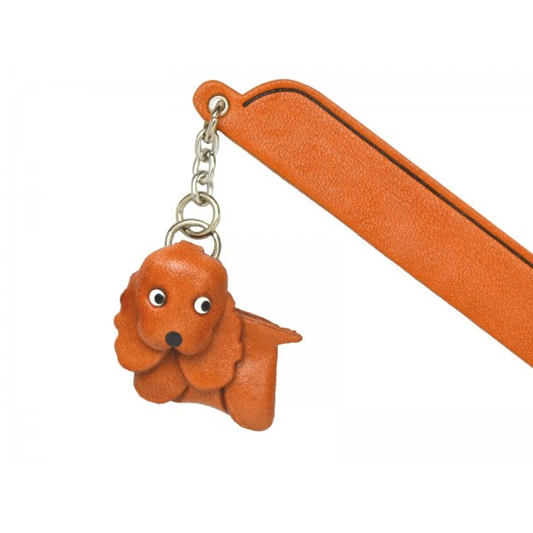Cocker spaniel Leather dog Charm Bookmarker