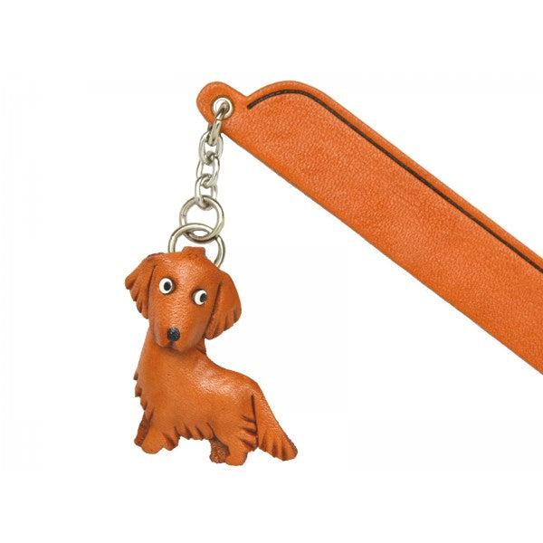 Golden retriever Leather dog Charm Bookmarker
