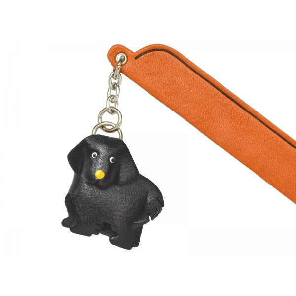 Newfoundland Leather dog Charm Bookmarker