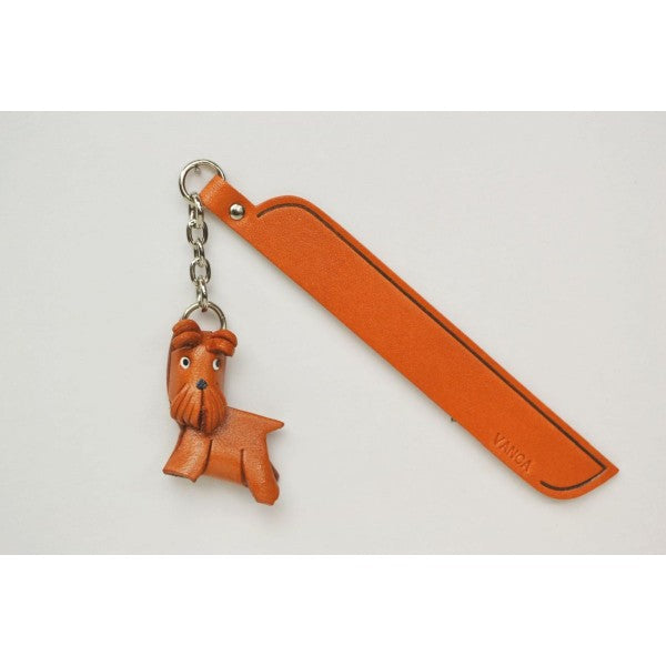 Schnauzer Leather dog Charm Bookmarker