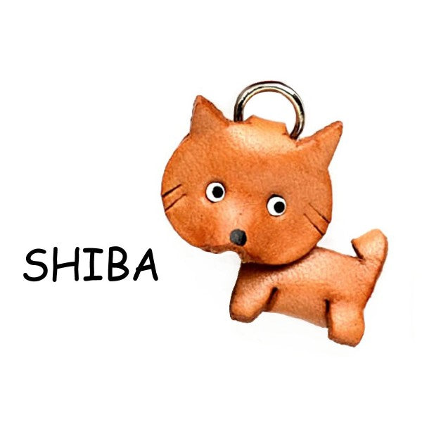 Shiba Leather dog Charm Bookmarker