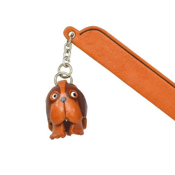 St.Bernard Leather dog Charm Bookmarker
