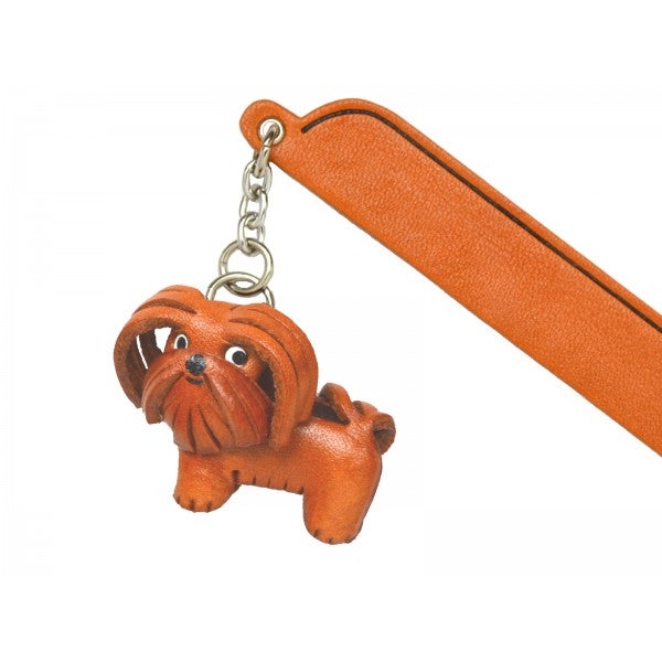 Havanese Leather dog Charm Bookmarker