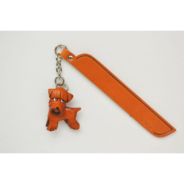 Wheaten terrier Leather dog Charm Bookmarker
