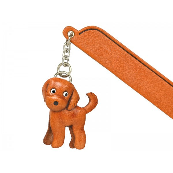 Goldendoodle Leather dog Charm Bookmarker