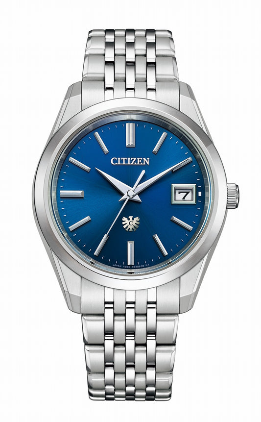 CITIZEN AQ4100-57L Unused Eco Drive Sapphire glass Blue Titanium Men Wrist watch