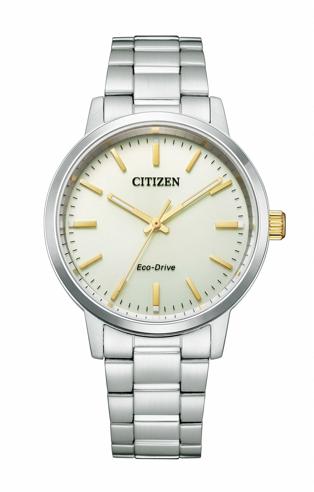 CITIZEN BJ6541-58P Unused Eco Drive Crystal glass Light Gold SS Men Wrist watch