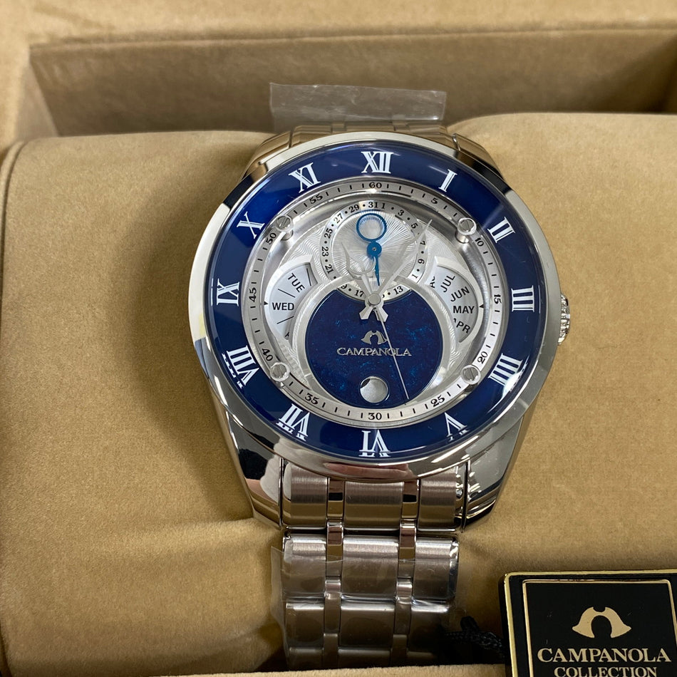 CITIZEN BU0020-54A Wrist watch CAMPANOLA Eco Drive Blue SS Analog Men Unused