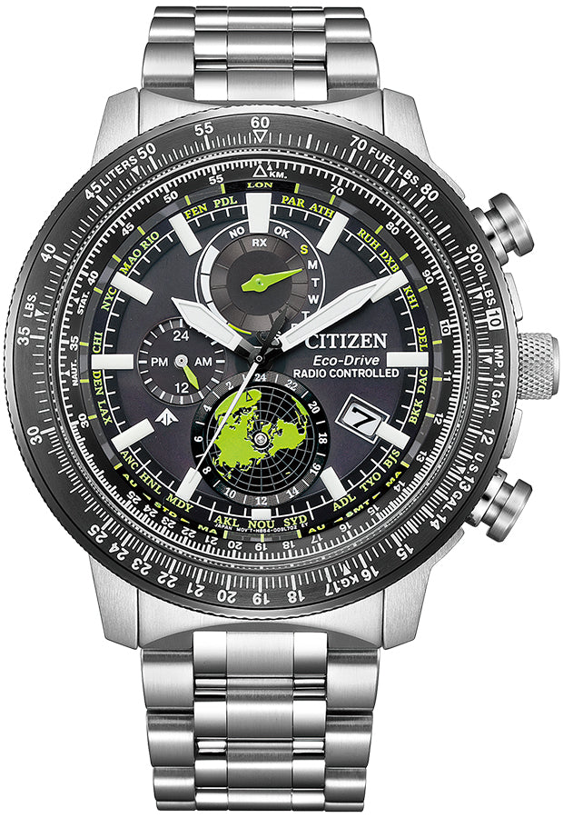 CITIZEN BY3006-53E Wrist watch PROMASTER SKY Eco Drive Black SS Men Unused