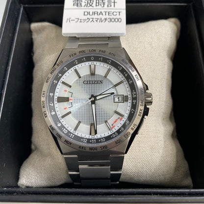 CITIZEN CB0210-54A Unused ATTESA Eco Drive Sapphire glass Silver Men Wrist watch