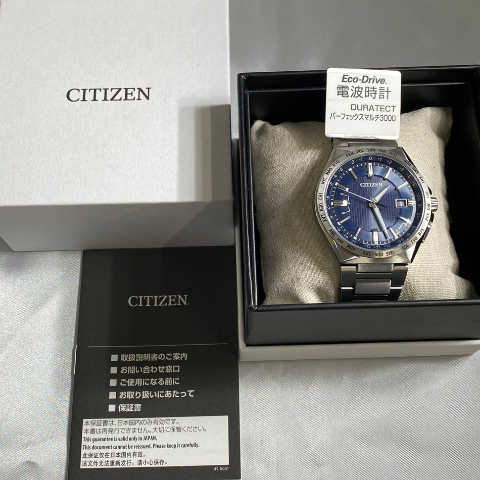 CITIZEN CB0210-54L Wrist watch ATTESA Eco Drive Navy Super Titanium Men Unused