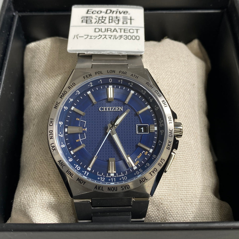 CITIZEN CB0210-54L Wrist watch ATTESA Eco Drive Navy Super Titanium Men Unused