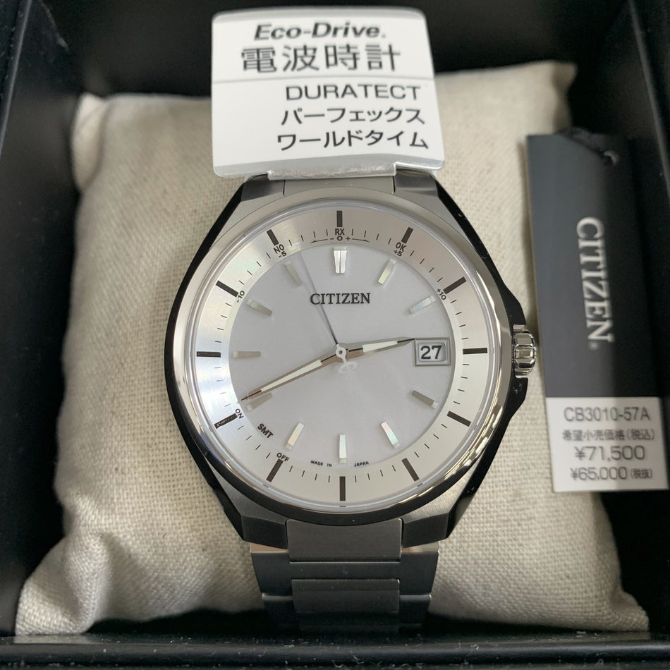 CITIZEN CB3010-57A Wrist watch ATESSA Eco Drive White Super Titanium Men Unused