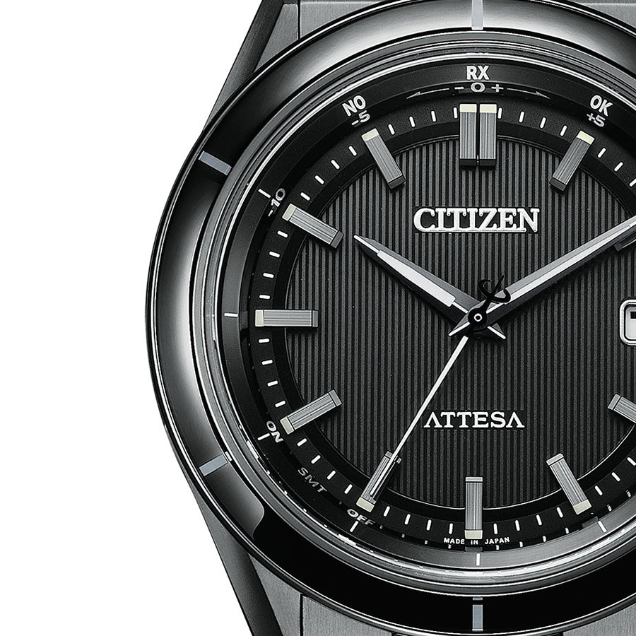 CITIZEN CB3035-72E Unused ATTESA Eco Drive Sapphire glass Black Men Wrist watch